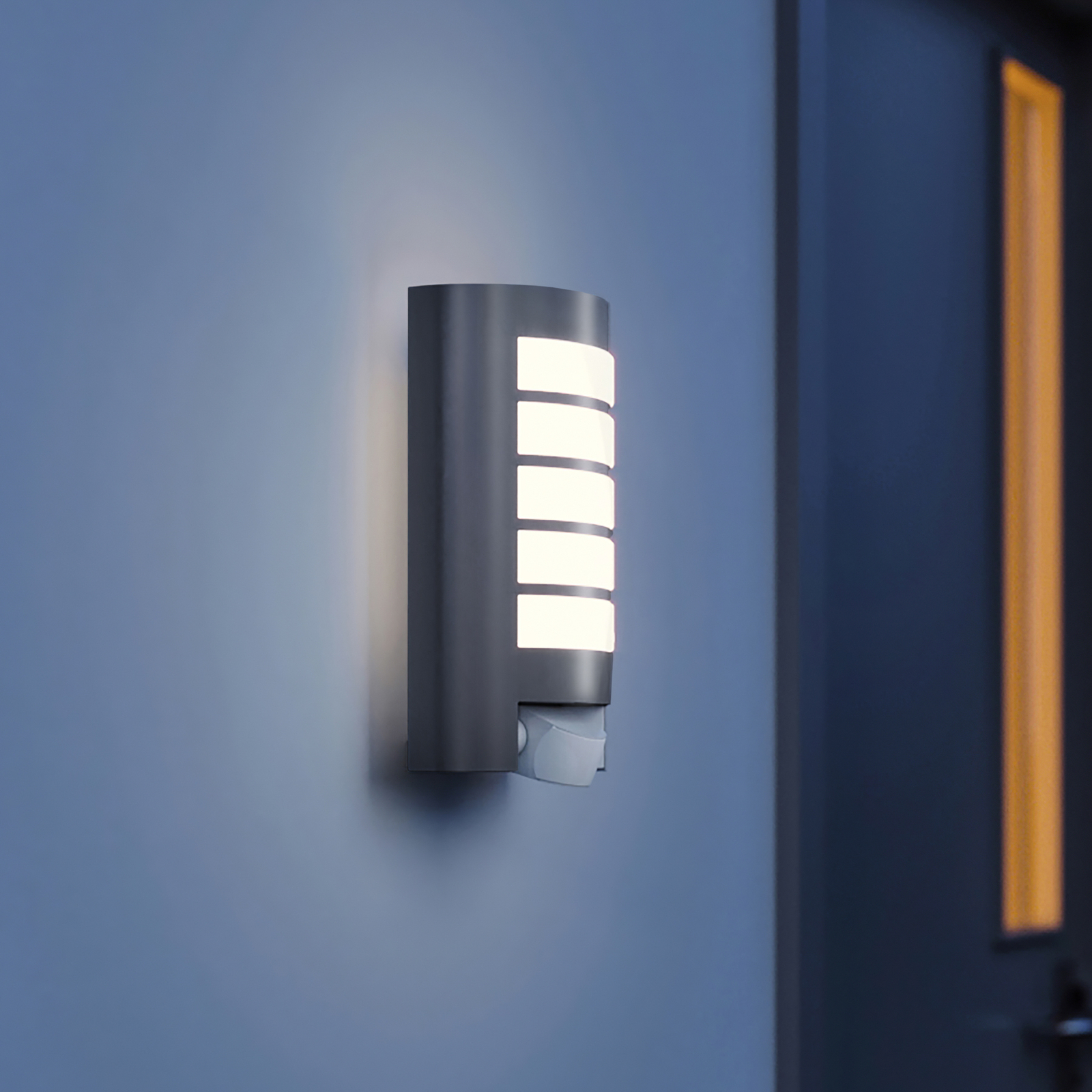 STEINEL L 12 S sensor-buitenwandlamp, antraciet